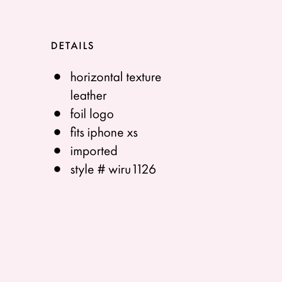 KATE ♠️ FLOWER HARDWARE WRAP FOLIO iPHONE XS CASE - Picture 5 of 5